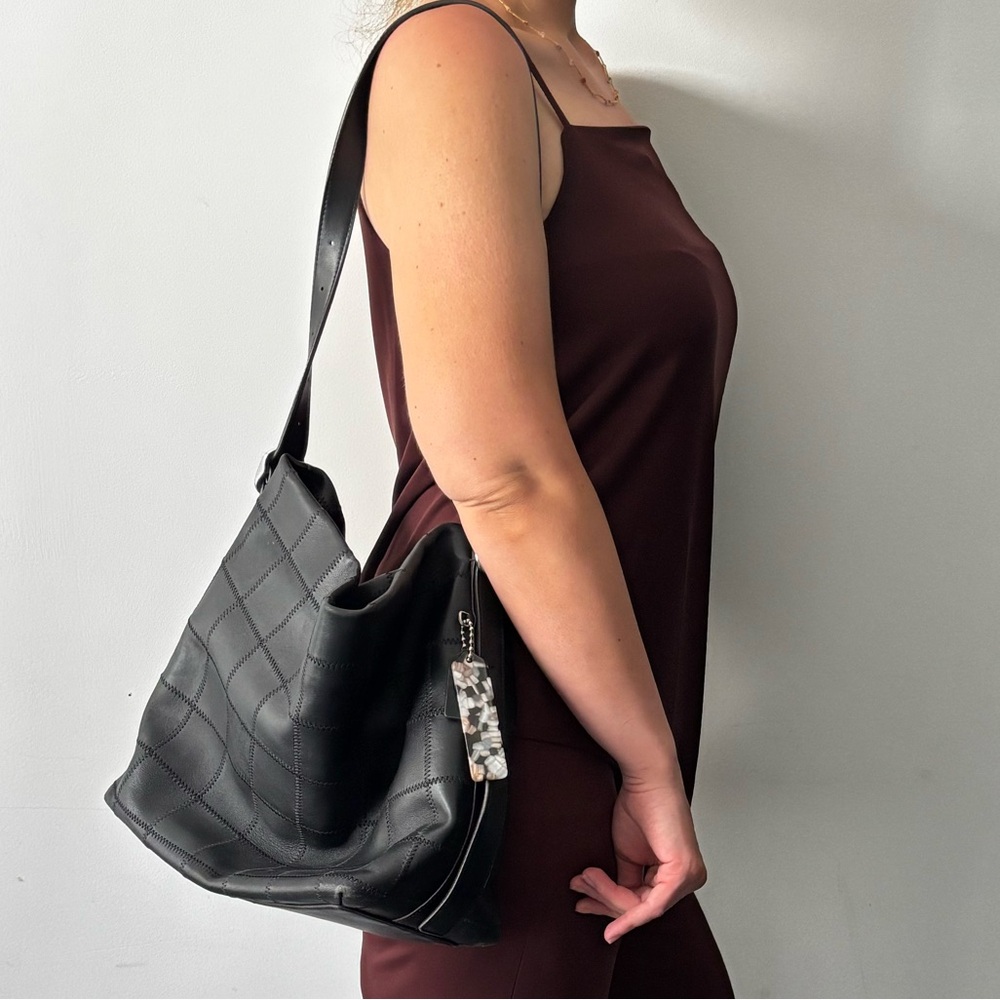 Coachtopia Alter/Ego Hobo Bag In Black Checkerboard - Picture 14 of 16